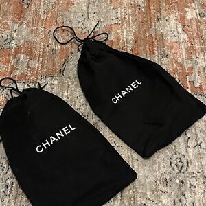 CHANEL Black Dust Bags Set